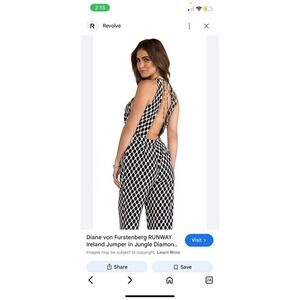 Ireland Jumper in Jungle Diamond Black DIANE VON FURSTENBERG  Size 0